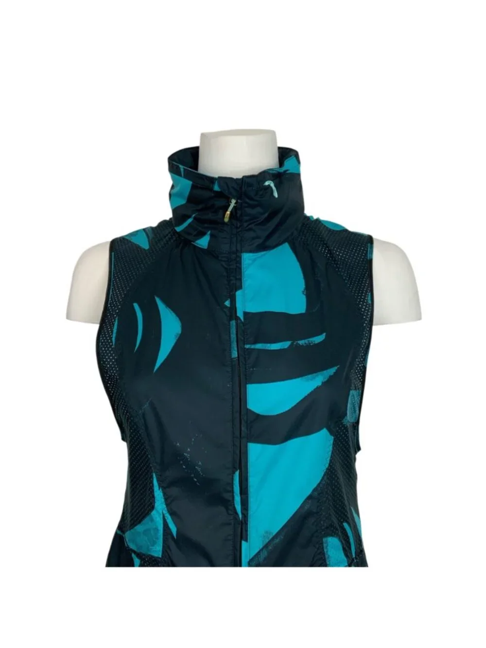 Lululemon Pack It Vest 4 Back Spin Stroke Peacock Blue Black